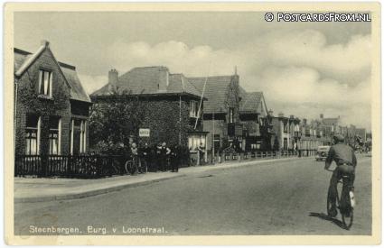 ansichtkaart: Steenbergen NB, Burg. v. Loonstraat
