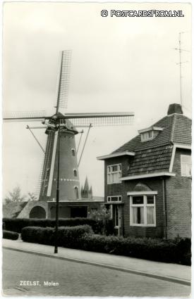 ansichtkaart: Veldhoven Zeelst, Molen