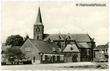 ansichtkaart: Wehl, R.K. Kerk