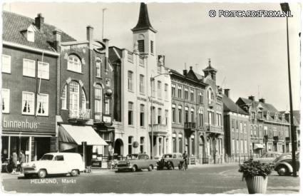 ansichtkaart: Helmond, Markt
