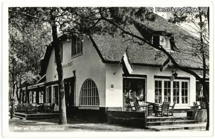 ansichtkaart: Udenhout, Hotel-Cafe-Restaurant 'Bos en Duin' G.F. Kruissen