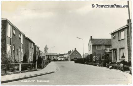 Lewedorp, Sloestraat ansichtkaart: Lewedorp, Sloestraat