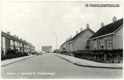 Lepelstraat, St. Franciscusstraat ansichtkaart: Lepelstraat, St. Franciscusstraat