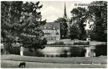 ansichtkaart: Meerssen, Proosdij