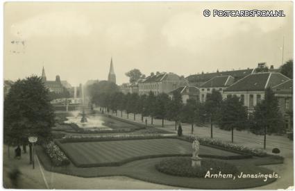 ansichtkaart: Arnhem, Janssingel