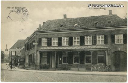 ansichtkaart: 's-Heerenberg, Hotel Bosman. Eigenaar G. Burgers