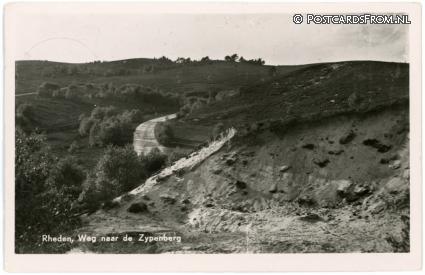 ansichtkaart: Rheden, Weg naar de Zypenberg