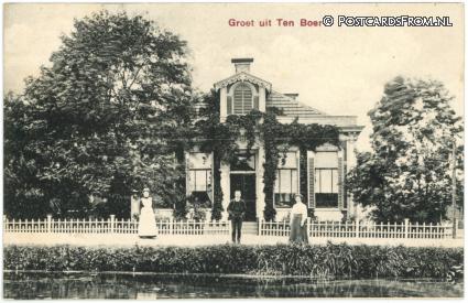 ansichtkaart: Ten Boer, Groet uit