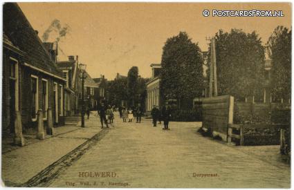 ansichtkaart: Holwerd, Dorpstraat