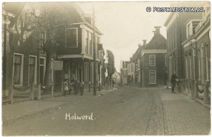 ansichtkaart: Holwerd, Winkel W. Elzinga