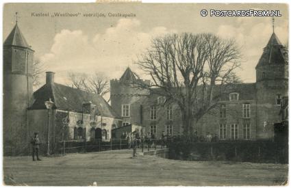 Oostkapelle, Kasteel 'Westhove' voorzijde ansichtkaart: Oostkapelle, Kasteel 'Westhove' voorzijde