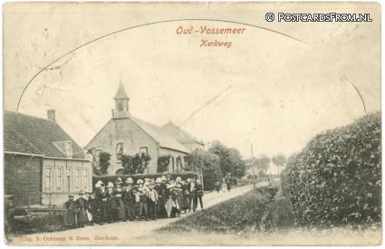 Oud-Vossemeer, Kerkweg ansichtkaart: Oud-Vossemeer, Kerkweg