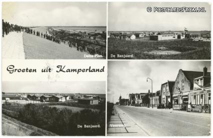 ansichtkaart: Kamperland, Delta-Plan - De Banjaard - Veerweg