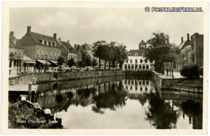 ansichtkaart: Sluis, Kade