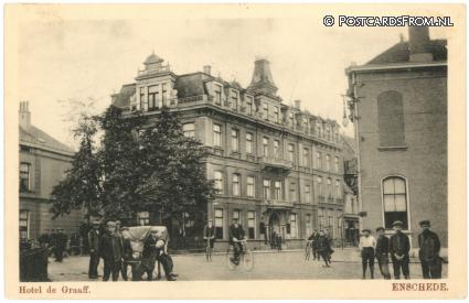 Enschede, Hotel de Graaff ansichtkaart: Enschede, Hotel de Graaff