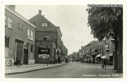 Hardenberg, Voorstraat Markt ansichtkaart: Hardenberg, Voorstraat Markt