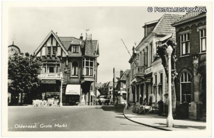 ansichtkaart: Oldenzaal, Grote Markt
