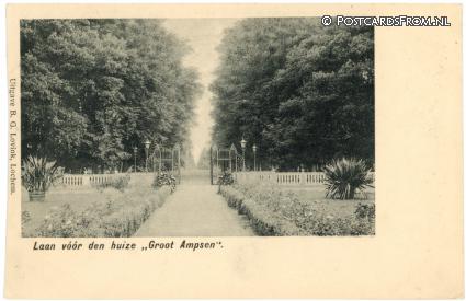 Lochem, Laan voor den huize 'Groot Ampsen' ansichtkaart: Lochem, Laan voor den huize 'Groot Ampsen'
