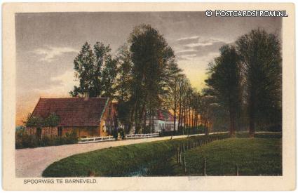 ansichtkaart: Barneveld, Spoorweg
