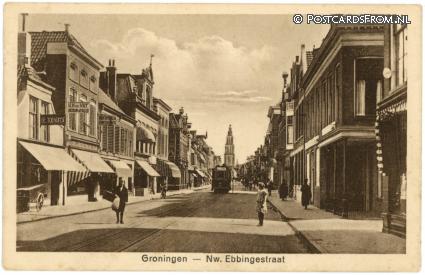 Groningen, Nw. Ebbingestraat ansichtkaart: Groningen, Nw. Ebbingestraat