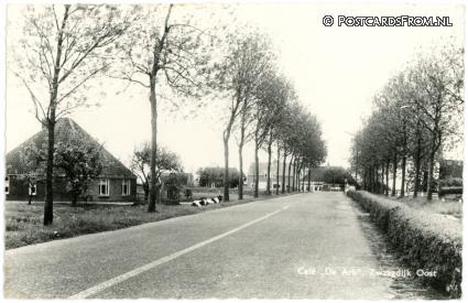 ansichtkaart: Zwaagdijk, Oost. Cafe 'De Ark'