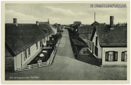 ansichtkaart: Petten, Dorpsgezicht