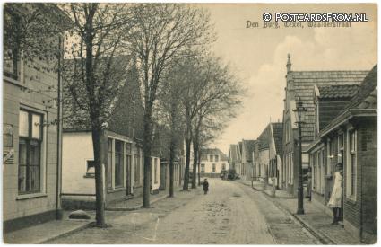 Den Burg, Waalderstraat ansichtkaart: Den Burg, Waalderstraat