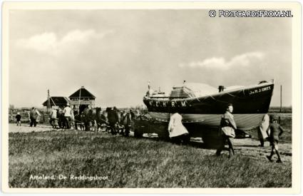 ansichtkaart: Ameland, De Reddingsboot