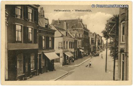 Hellevoetsluis, Westzanddijk. Magazijn 'De Vlijt' ansichtkaart: Hellevoetsluis, Westzanddijk. Magazijn 'De Vlijt'