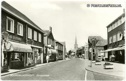 Noordwijkerhout, Dorpsstraat ansichtkaart: Noordwijkerhout, Dorpsstraat