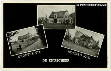 Hengelo GL, Groeten uit de Knipscheer ansichtkaart: Hengelo GL, Groeten uit de Knipscheer