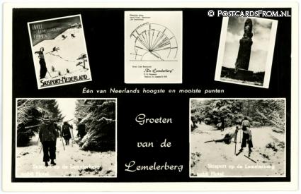 Lemele, Skisport op de Lemelerberg nabij Hotel ansichtkaart: Lemele, Skisport op de Lemelerberg nabij Hotel