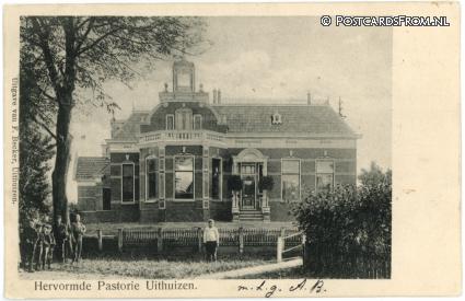 ansichtkaart: Uithuizen, Hervormde Pastorie