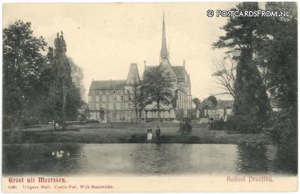 ansichtkaart: Meerssen, Kasteel Proosdij