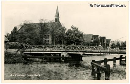 Zwartemeer, Ger. Kerk ansichtkaart: Zwartemeer, Ger. Kerk