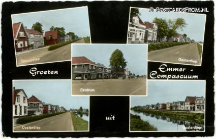 Emmer-Compascuum, Oosterdiep - Centrum ansichtkaart: Emmer-Compascuum, Oosterdiep - Centrum