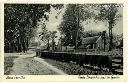 Gieten, Oude Boerenhuisjes ansichtkaart: Gieten, Oude Boerenhuisjes