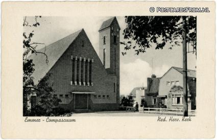 Emmer-Compascuum, Ned. Herv. Kerk ansichtkaart: Emmer-Compascuum, Ned. Herv. Kerk