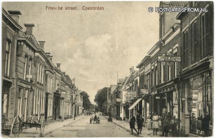 ansichtkaart: Coevorden, Friesche straat