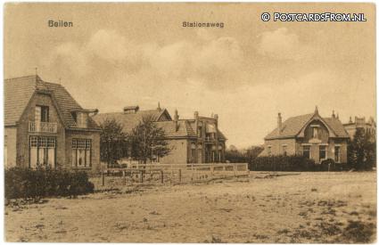 ansichtkaart: Beilen, Stationsweg