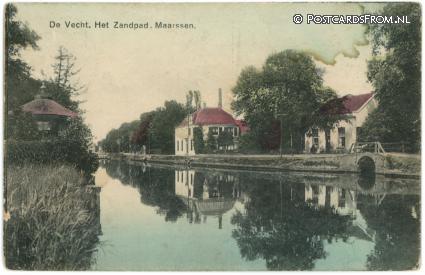 Maarssen, De Vecht. Het Zandpad ansichtkaart: Maarssen, De Vecht. Het Zandpad
