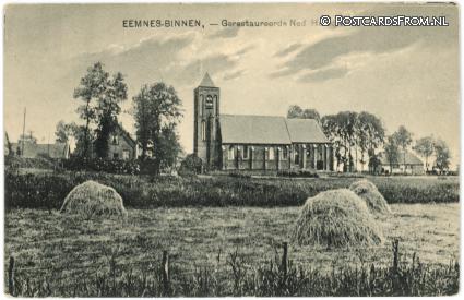Eemnes, Binnen. Gerestaureerde Ned. Herv. Kerk ansichtkaart: Eemnes, Binnen. Gerestaureerde Ned. Herv. Kerk