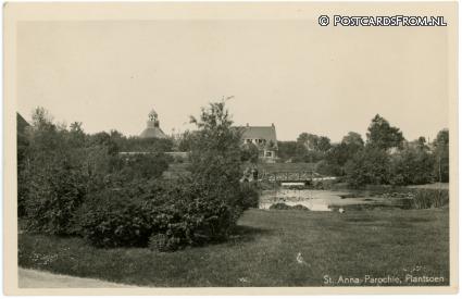 Sint Annaparochie, Plantsoen ansichtkaart: Sint Annaparochie, Plantsoen