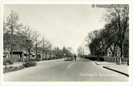 Sint Annaparochie, Oosterweg ansichtkaart: Sint Annaparochie, Oosterweg