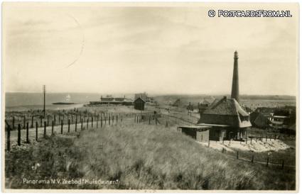 ansichtkaart: Huisduinen, Panorama N.V. Zeebad