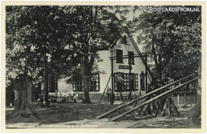 ansichtkaart: Naarden, Oud-Valkeveen, 't Pannekoekenhuis a.d. Zuiderzee