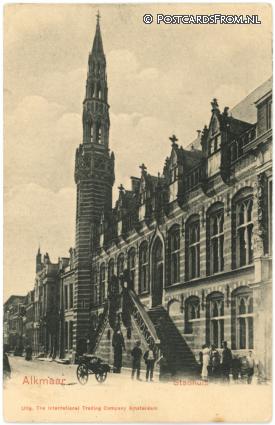 ansichtkaart: Alkmaar, Stadhuis