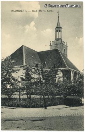 Klundert, Ned. Herv. Kerk ansichtkaart: Klundert, Ned. Herv. Kerk