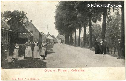 Fijnaart, Kadestraat ansichtkaart: Fijnaart, Kadestraat