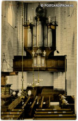 ansichtkaart: Tiel, Interieur St. Maartenskerk